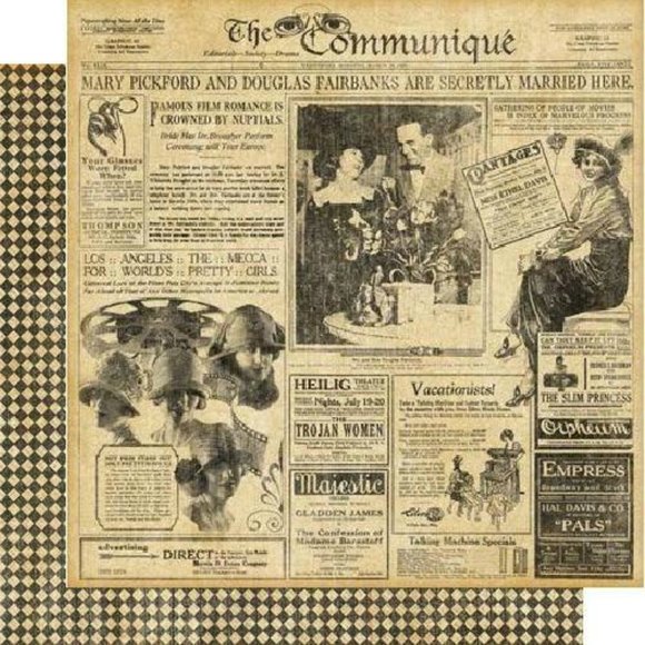 Graphic 45 COMMUNIQUE 12 x 12 Scrapbooking Paper 2013 Pack Pad 48 Sheets… - Picture 9 of 14